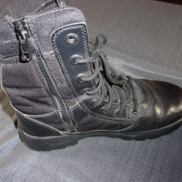 RESPONSE GEAR BY T.O.F.O. BLACK SIDE ZIP TACTICAL WORK SIZE 7 BOOTS SV 282 main image 7
